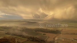 Spain: Apocalyptic Arcus Cloud Looms Over Lleida During Storm 7