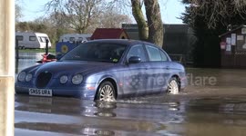 Heavy rains from Storm Christoph cause River Trent to burst banks
