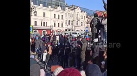 Thousands join protest in Russian city of Novosibirsk calling for release of Alexei Navalny