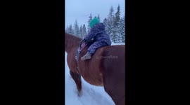 Little 2years old trailrides with her cat!