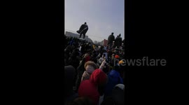 Thousands rally in Russian city of Novosibirsk to call for release of Alexei Navalny