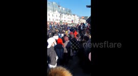 Massive political protests in support of Alexey Navalny in Vladivostok, Russia