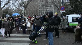 Manifestación 'negacionista' retoma las calles de Madrid en pleno pico de la tercera ola