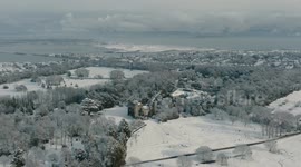 Drone footage shows beauty of Irish landscape blanketed in snow