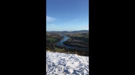 Snow From Kinnoull Hill Perthshire