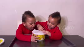 2-year-old twin boys bake cookies in cute video
