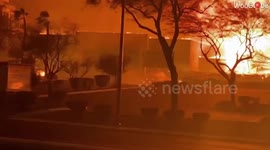 Large fire at an apartment complex in Las Vegas