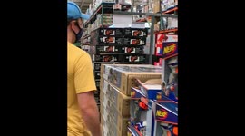 Musician Plays Guitar at Costco