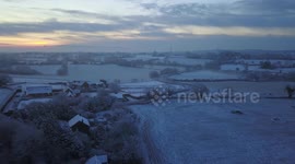 Severe weather warnings in place across UK as snow falls