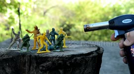 Gas Torch Vs Plastic Toys | EXPERIMENT