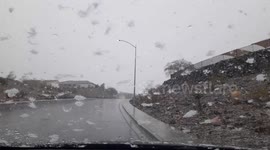 Rare Snow in Las Vegas and surrounding areas