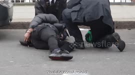 London man tased by police near Kensington. Bus and car had collided. 23 Jan 2021 16:20. Police heard saying he nearly killed my officer. Hi res - 1080