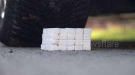 SOUND ON: Watch these different items get CRUSHED by a car