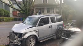 Pedestrians run over by a car Portland