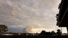 Watch smoke plume from bushfire in Adelaide, Australia