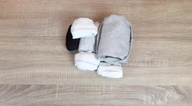 Youtuber shows Army Packing Hack: How to Fold Your Underwear and T-shirts