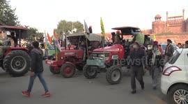 Indian farmer protest turns violent, person dies after tractor flips