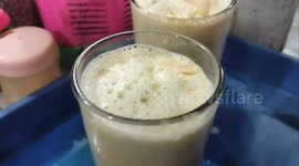 Authentic Indonesian body warmers drink make with a drill gun