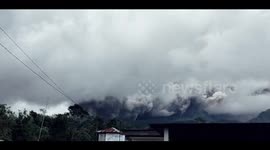 Indonesia's most active volcano Mount Merapi erupts, spewing large ash clouds