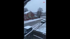 Guy found a fancy way to commute In Leeds, West Yorkshire