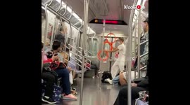 Mesmerizing Routine By A Subway Performer