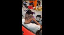 Vietnamese barber created Goddess Medusa hair on man's head
