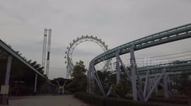 Walk through abandoned theme park dominated by eery Ferris wheel in Bangkok