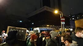 Polish people protest against near-total ban on abortion
