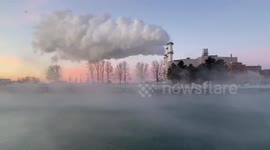 Beautiful images of snow front moving Wisconsin