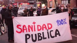 Madrid residents protest delays in COVID-19 vaccine shipments