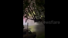 US: Broken Fire Hydrant Floods Streets In Los Angeles