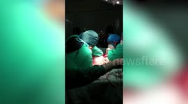 Doctors in India remove 17 kg lump from woman's ovaries