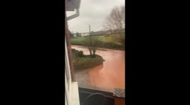 Flooding watery lane Hereford