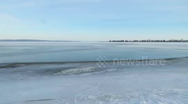 Cool sounds of ice cracking on Lake Superior
