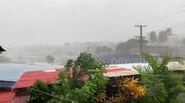 Heavy rain and strong winds during cyclone Ana