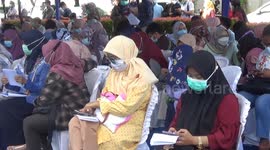 2,000 health workers in Indonesia's West Sumatra queue to receive COVID-19 vaccine