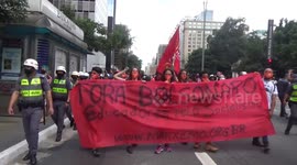 Protests in Sao Paulo in response to President Bolsonaro's COVID-19 management