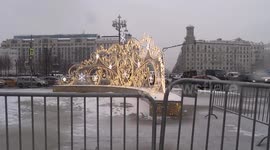 Central Moscow blocked off on the second weekend of Navalny protests in Russia - Pushkin Square
