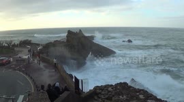 Beautiful spectacle from storm Justine in France