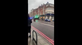 Violent fight breaks out in Sainsbury’s between customer and staff – as he SLAPS woman in face and is STOMPED AND HIT on the ground. Part 6