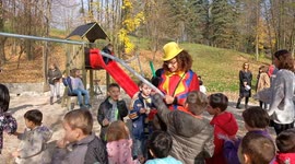 heartwarming from a guy (clown) who entertains children in a Sarajevo amusement park.