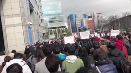 Japan: Protest Against Arrest Of Aung San Suu Kyi And Military Seizing Power In Tokyo 3