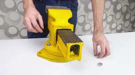 YouTuber takes apart and restores old bench vice after it breaks