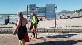 Cape Town residents flock to beaches as restrictions eased