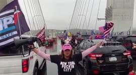 Trump supporters shut down Mario Cuomo Bridge