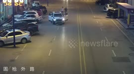 Drunk motorist smashes car into eight vehicles after having argument with wife in China