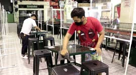 Bars cleaned in Chiang Mai, Thailand, as COVID-19 restrictions eased