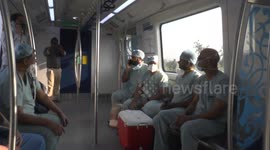 Special empty metro train transports live heart for critical patient in India