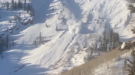 Avalanche crashes down mountain in Utah as rescue teams continue searching for missing skier