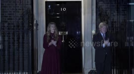 UK PM and his fiancee lead national clap for hero Captain Sir Tom Moore